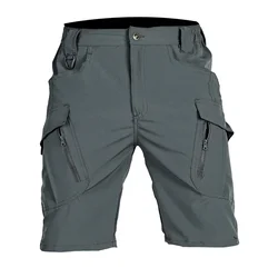 Men's Urban Waterproof Cargo Tactical Shorts, Male Outdoor Camo Breathable Quick Dry Pants, Summer Casual Shorts