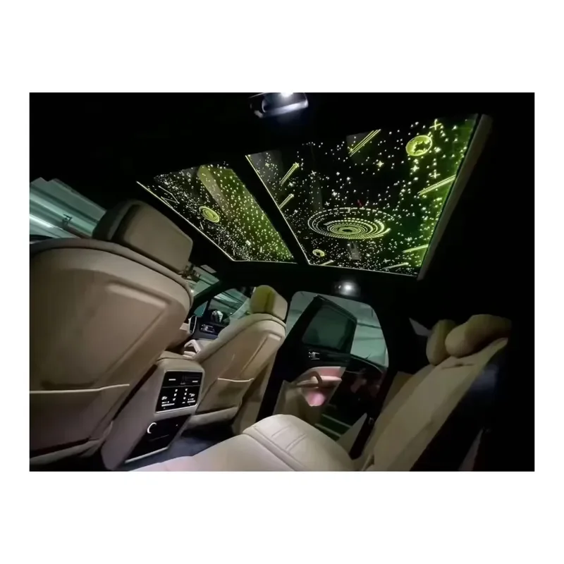 AP01 Fiber Optic Starry Sky Film Kit for Sunroof Universal Car Star Ceiling Decoration Accessories Compatible with 90%
