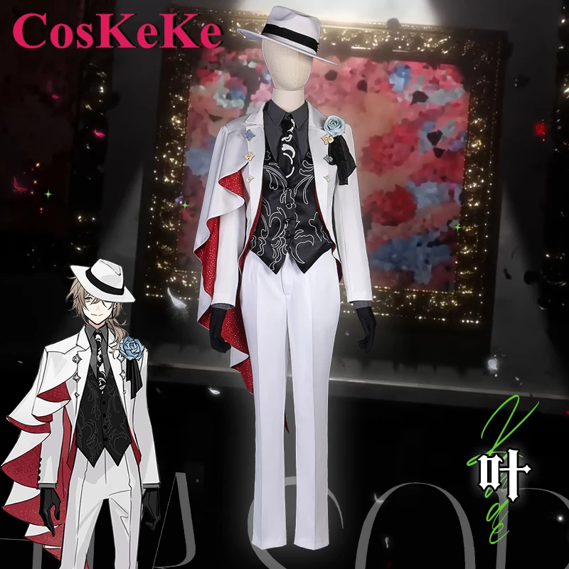 CosKeKe Kuzuha/Knkn/Kanakana Cosplay Anime VTuber ChroNoiR Costume Fashion Business Suit Halloween Party Role Play Clothing New