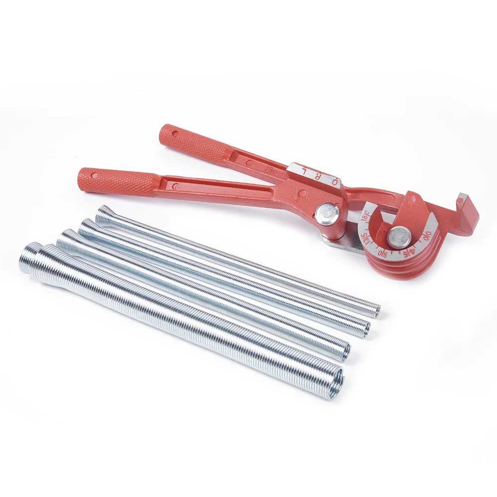 Manual Tube Bender set Tools Length 210mm Spring Copper Aluminum Alloy 26*6cm Plastic Handle Useful Convenient