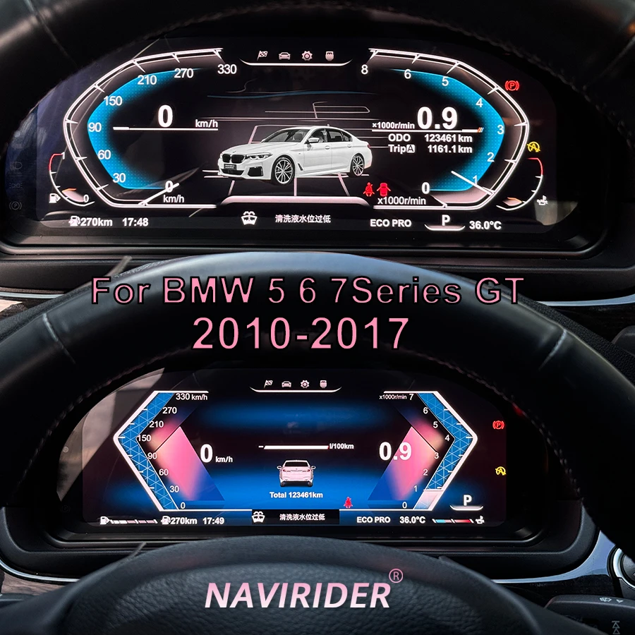 LCD Digital Cluster Virtual Cockpit Speed Meter for BMW 5 Series F10/5 Series GT F07/6 Series F26 F15 F16 with Screen Projection