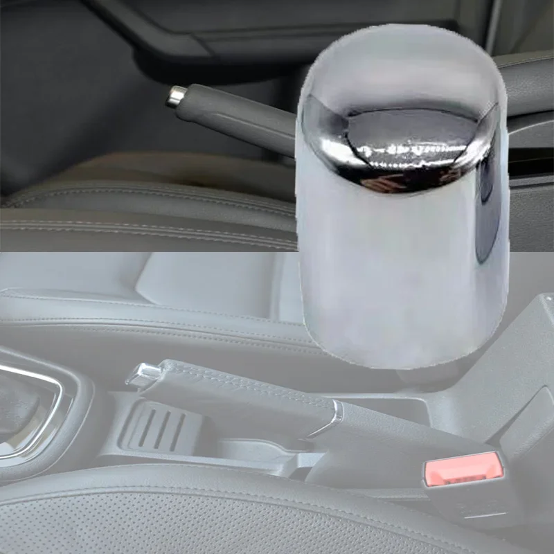 1X Silvery Handbrake Lever Push Button Auto Parts 1J0711323D For Vw Beetle 2006 2007 2008 2009 2010 Beetle Cabrio 2006 - 2010