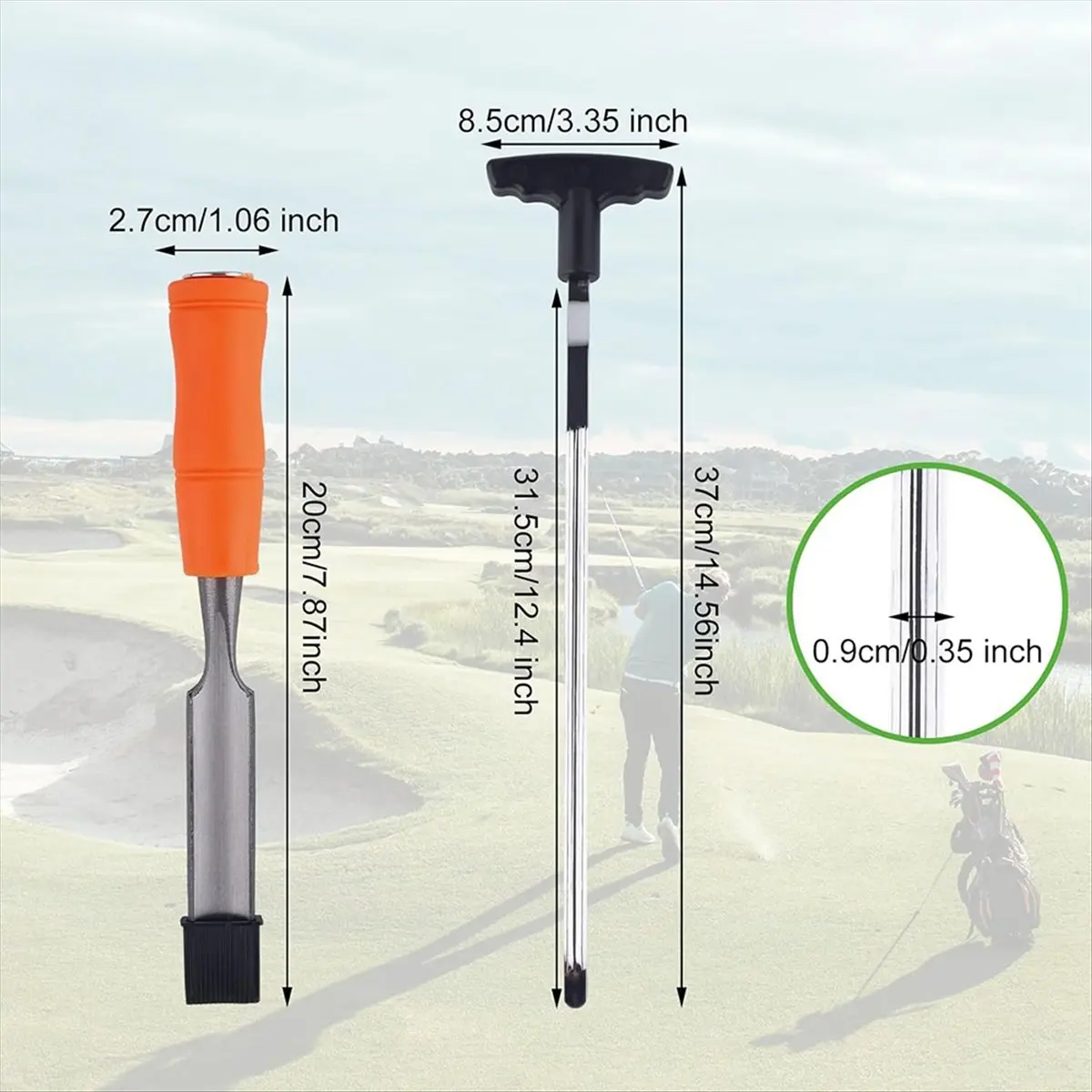 (AD12) Golf Grip Removal Tool & Golf Grips Tape Remover, V-Groove Grip Remover Saver Repair Tool Essential Accessories