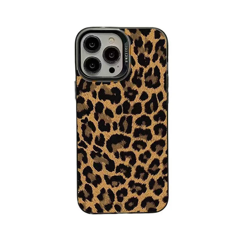 New Leopard Print Suitable for iPhone 17 Case 16promax Personalized 15pro All Inclusive 14 13 12 11 Anti Fall Protection Cover