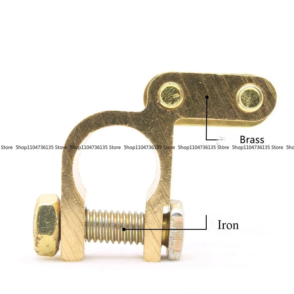 10 Pairs, Brass Heavy-duty Battery Pile Head Clip, Battery Connector, Battery Crimping Clip