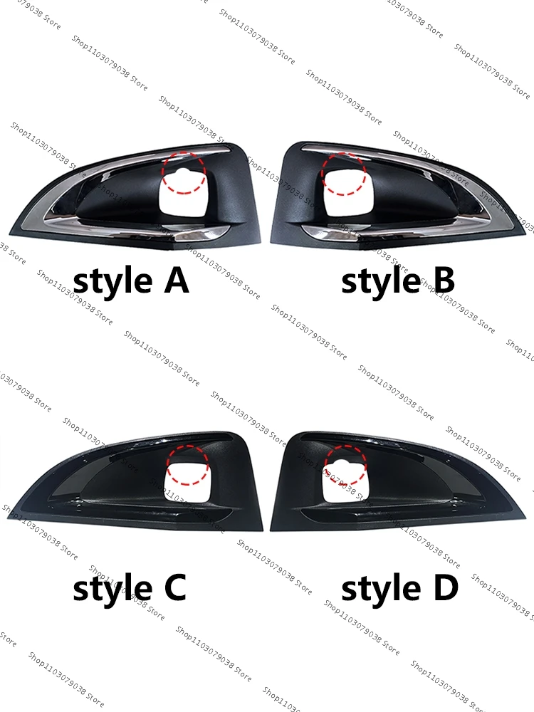Front Bumper Fog Light Cover Grille 9817136777 For Peugeot 3008 P84 2016 2017 2018 2019 1806095X Fog Lamp Grilles Trim Frame