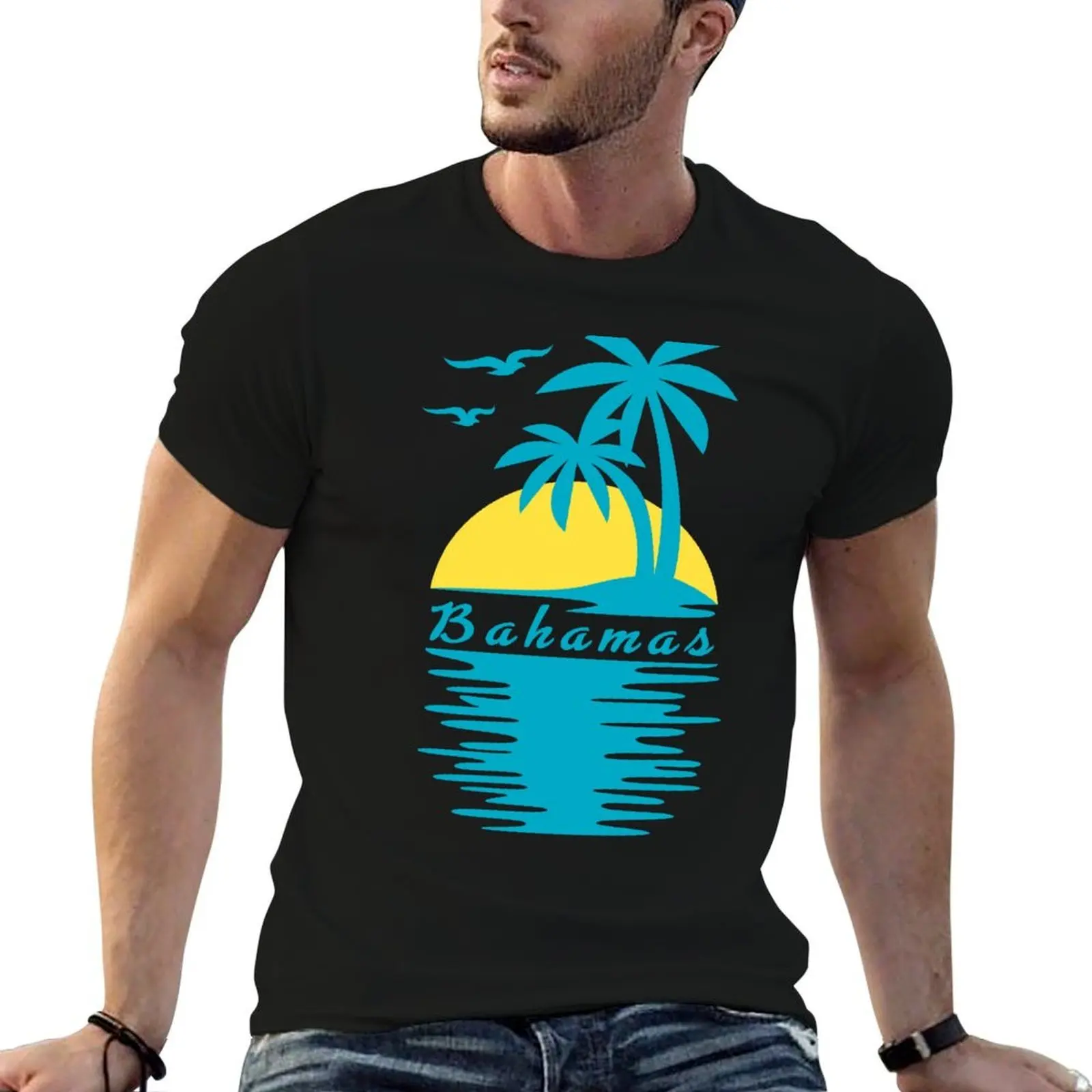 

Bahamas Travel Souvenir Gift T-Shirt men t shirt cotton 100% t shirt man plain t shirt custom print T-Shirt
