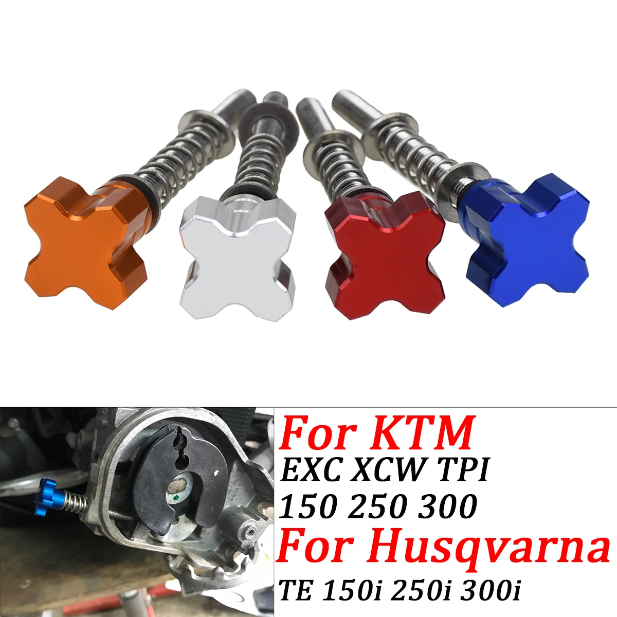 

Idle Speed Adjuster Screw For Husqvarna TEi 250 300 2018-2022 TE150i 2020-2022 For KTM 250 300 EXC TPi XCW TPi 150XCW TPI