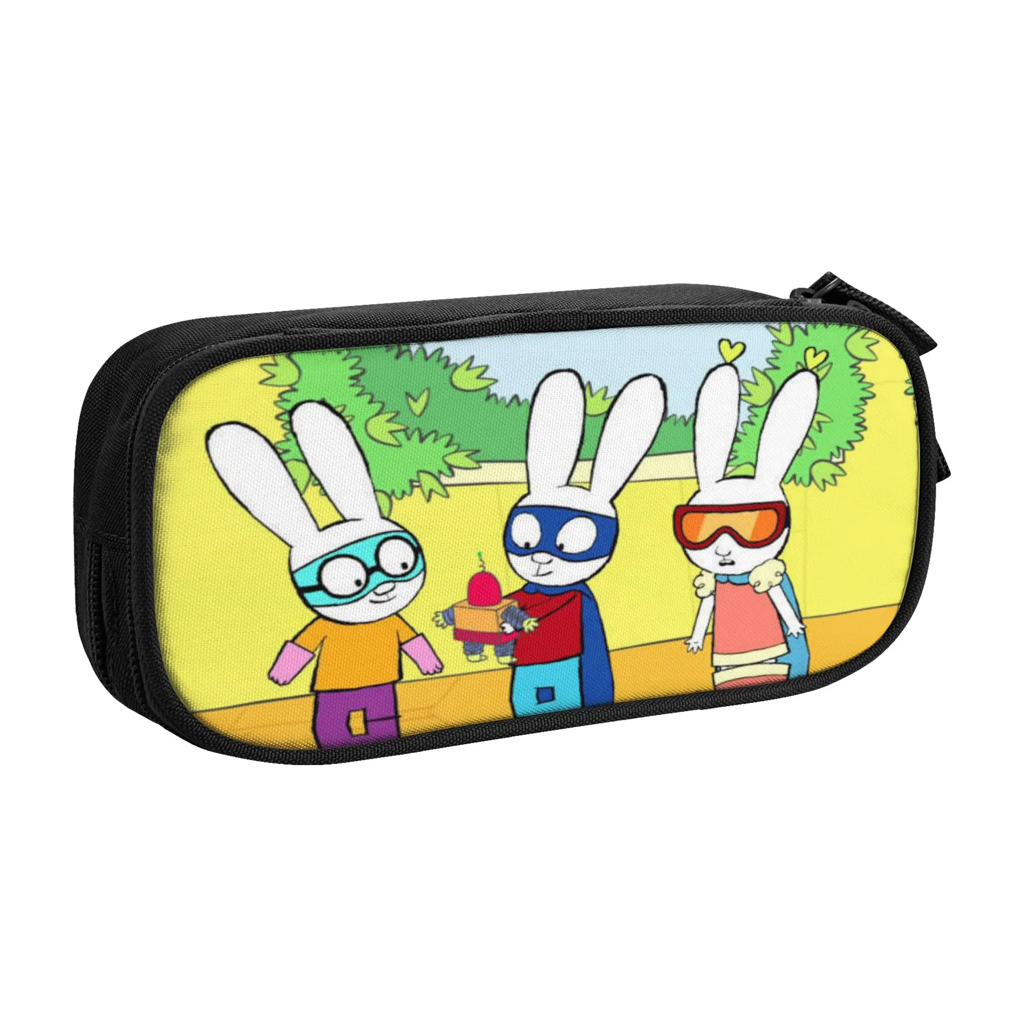 Fashion Simon Super Rabbit Pencil Case  Pencil Pouch Pen for Girl Boy Big Capacity Pencil Bags School Supplies Zipper Stationery