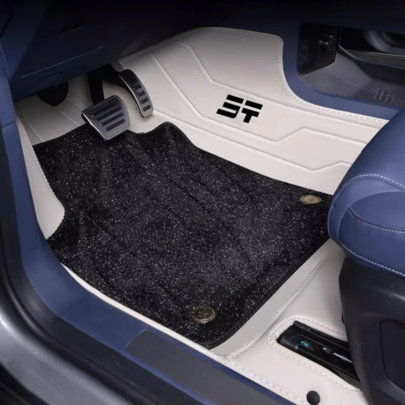 Car Double-layer Fully Surrounded Foot Mat Fit for JETOUR Traveler T2 Modified Imitation Cashmere Blanket Interior Accessories