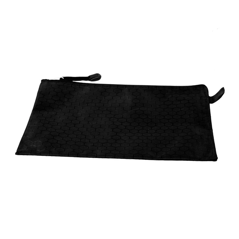 Black Nylon File Organizer Bag, Sexy Impresso, Papel A5, Arquivos de Documentos, 2X