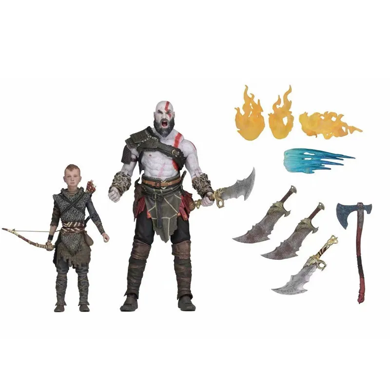 Neca 2018 God of War 4 Kratos Atreus Father Son Set