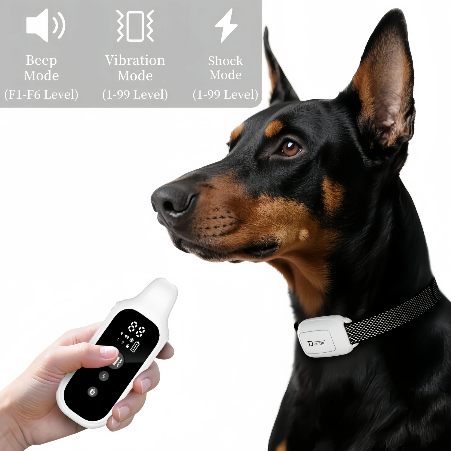 3300Ft Remote Dog Training Collar, Waterproof Anti Bark Collar, Pet Stop Barking Device for 6LBS-120LBS Small Medium Large Dogs