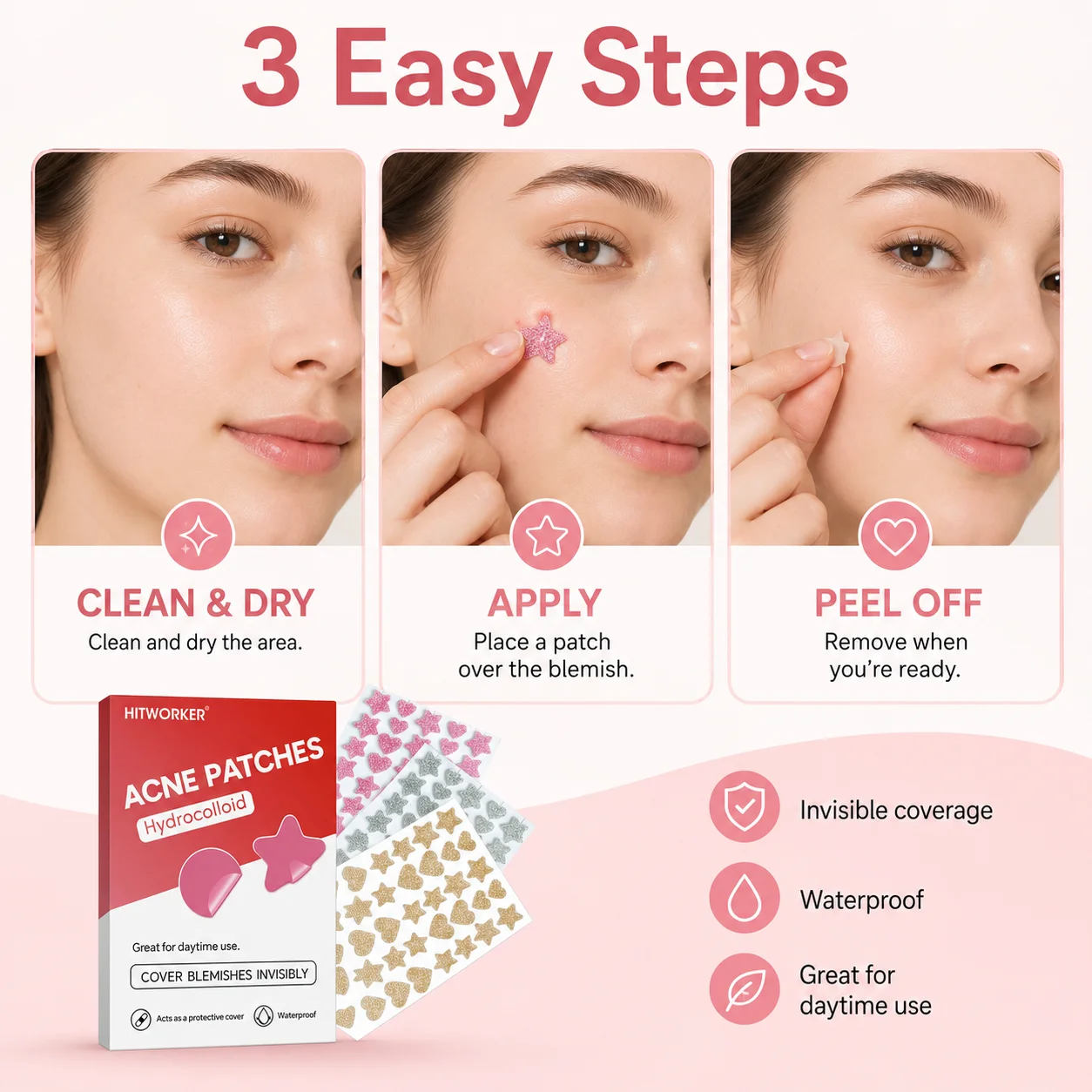 120PCS Hydrocolloid Pimple Pat - огляд і ціна Skincare Oil Control