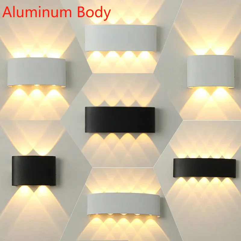 

LED Wall Lamp Waterproof IP65 Aluminium Interior Wall Light For Bedroom Living Room Corridor Indoor Outdoor Lighting