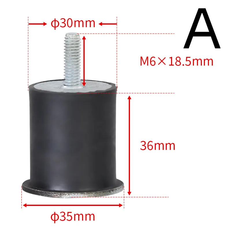 2PCS Agricultural fertilizer spreader shock-absorbing column bracket Spring rubber Or stainless steel spring base with screws