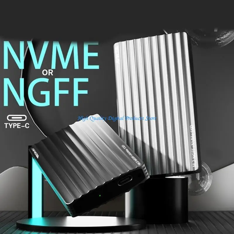 U2JE SSD NVME M.2 Case Double NGFF Корпус 10 Гбит / с SSD Case USB3.1