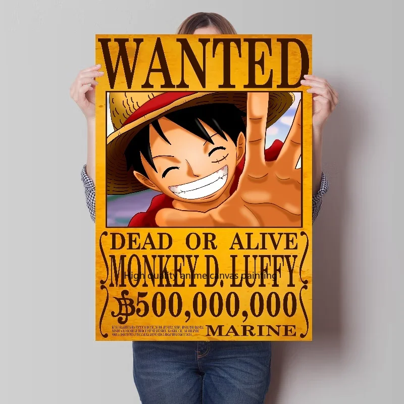 Пиратское вознаграждение, Аниме One Piece Luffy, все персонажи, плакат, Декор, холст, живопись, бар, домашняя стена, эстетическое искусство, настенное украшение, подарок