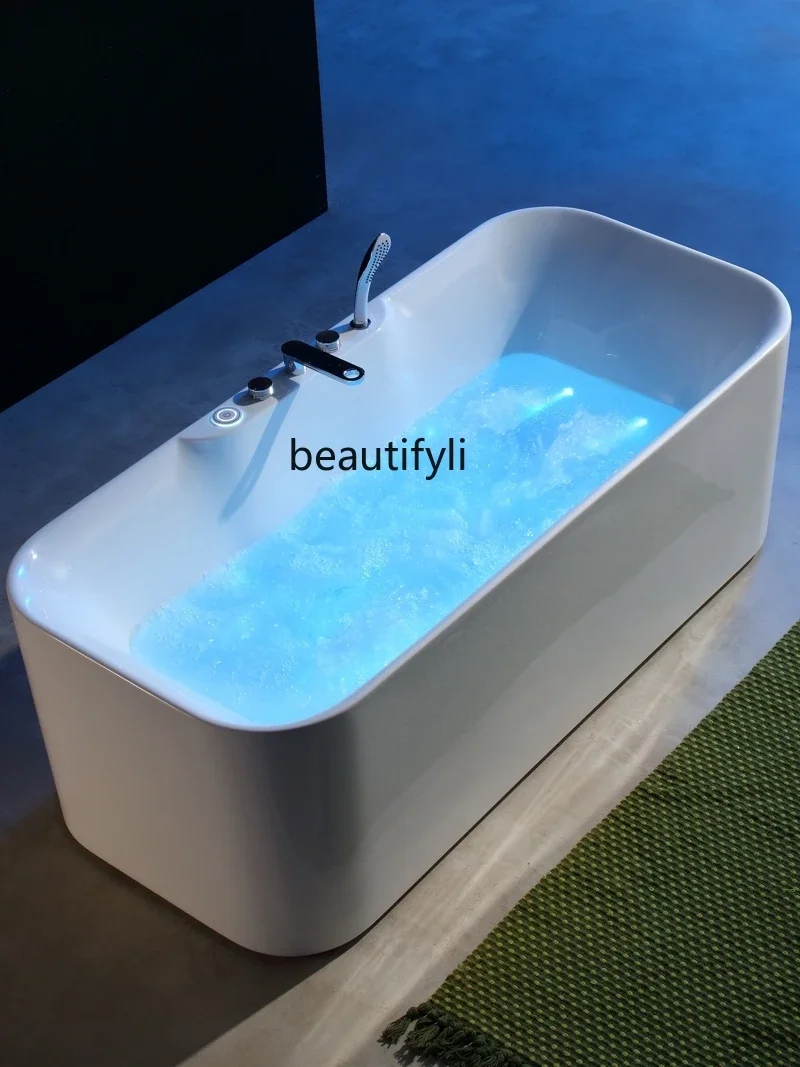 Acrylic freestanding surf jacuzzi household adult intelligent thermostatic bath tray