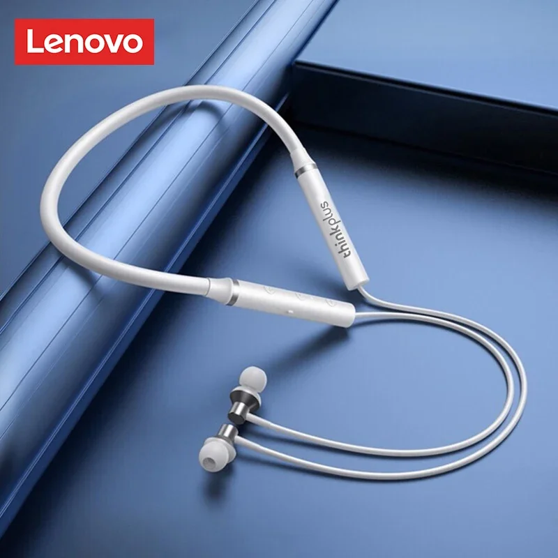 Origial Lenovo HE05X Bluetooth Neckband Earphone Wireless Earbuds Magnetic Neckband Earphone Waterproof Sport Headset with Mic