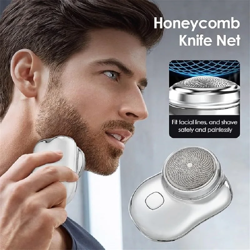 The latest mini Men's convenient shaving, pocket size shaving, can be used both wet and dry, one-stop home, car, travel