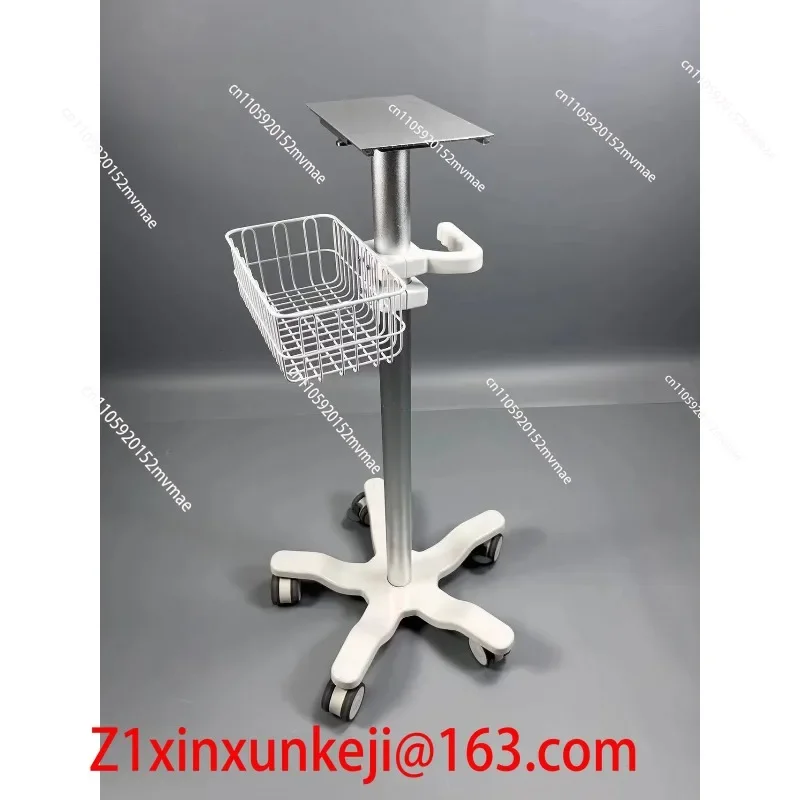 High-quality Mobile Cart for Patient Monitors, Veterinary Monitoring Equipment, with Rolling Brackets