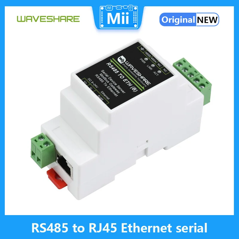 servidor serial industrial com funcao poe suporte de montagem em trilho rs485 para rj45 ethernet tcp ip para serial 01