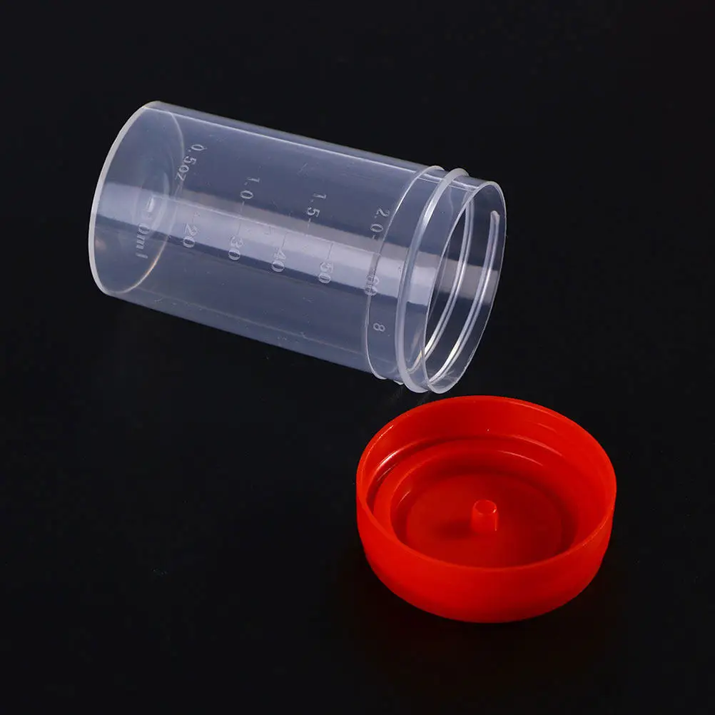 

25Pcs Plastic Urine Specimen Collection Cups with Tight Seal Lid Leak Proof for Lab Hospital Urinalysis Testing Sample