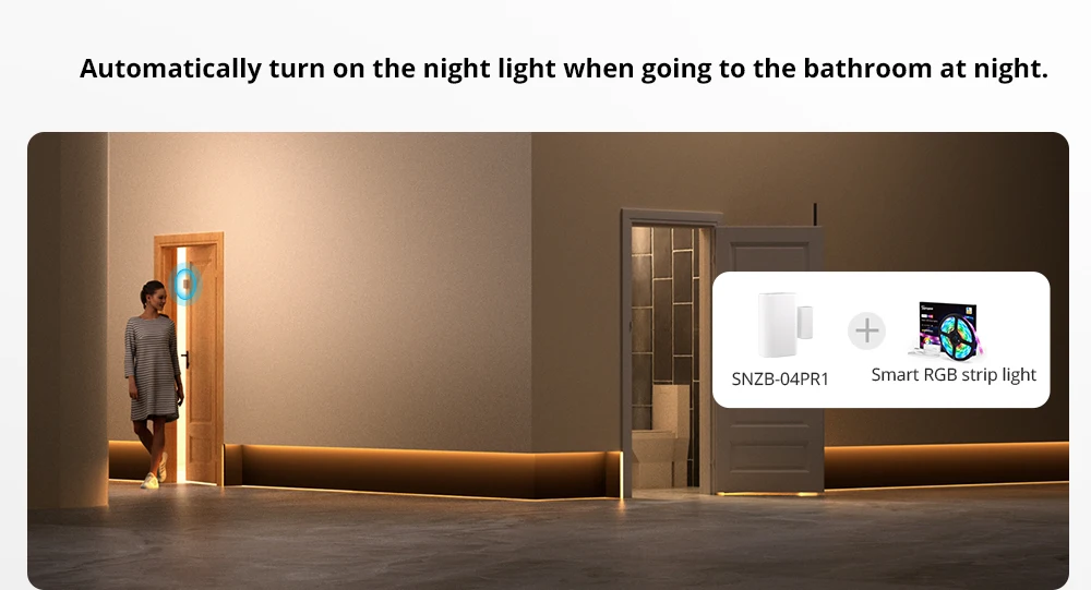 SONOFF Zigbee Tür- und Fenstersensor SNZB-04P Zigbee 3.0 Lokale intelligente Szenensteuerung Zigbee-Sensor für Haussicherheit Benötigt Zigbee-Hub – Detail 3