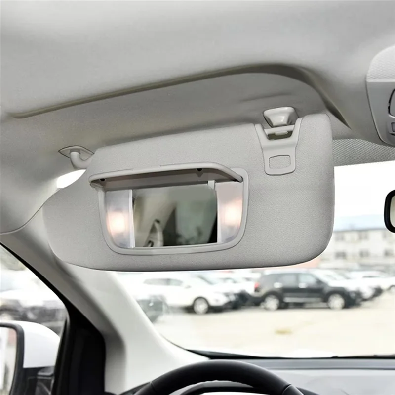 Car Interior Sun Visor Windshield Sun Shade With Makeup Mirror For Ford Mondeo Edge 2013-2020