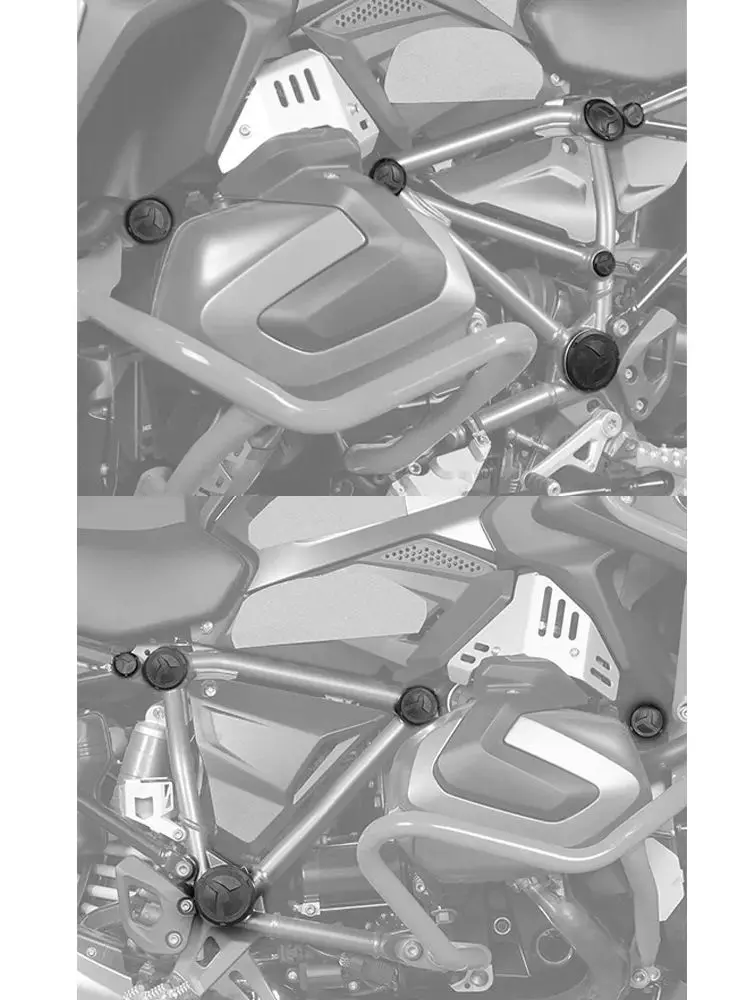 11PCS Für BMW R1250GS Abenteuer 2018-2024 R1200GS R 1200 GS Abenteuer 2014-2018 R 1250 GS Motorrad rahmen Loch Abdeckung Kappen Stecker