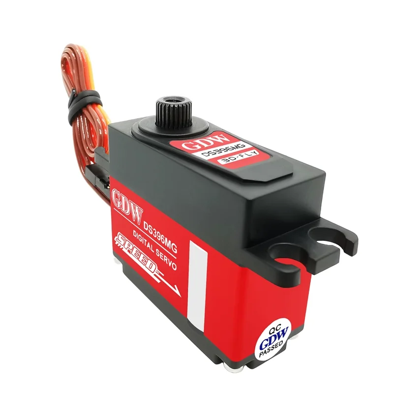 GDW DS396MG-Servo Digital sin núcleo para avión de control remoto, brazo de Robot de ala fija, Turbojet, 8,4 V, 12,9Kg