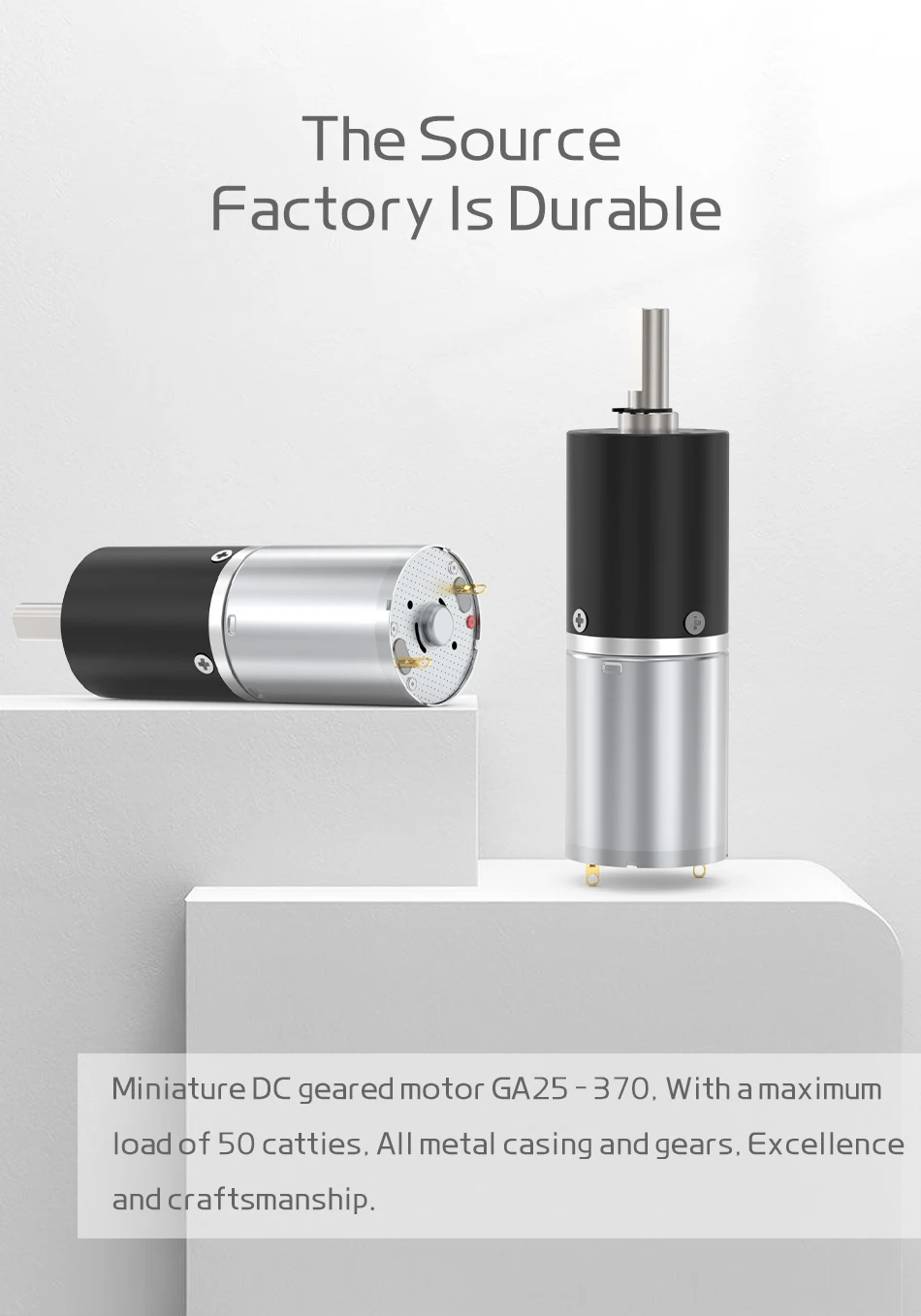 GA24Y-370 Miniatur-Planetengetriebemotor 6V12v24V Geschwindigkeitsregelung Vorwärts und Rückwärts 17RPM-2125RPM Untersetzungsgetriebe Kleiner Motor – Detail 7