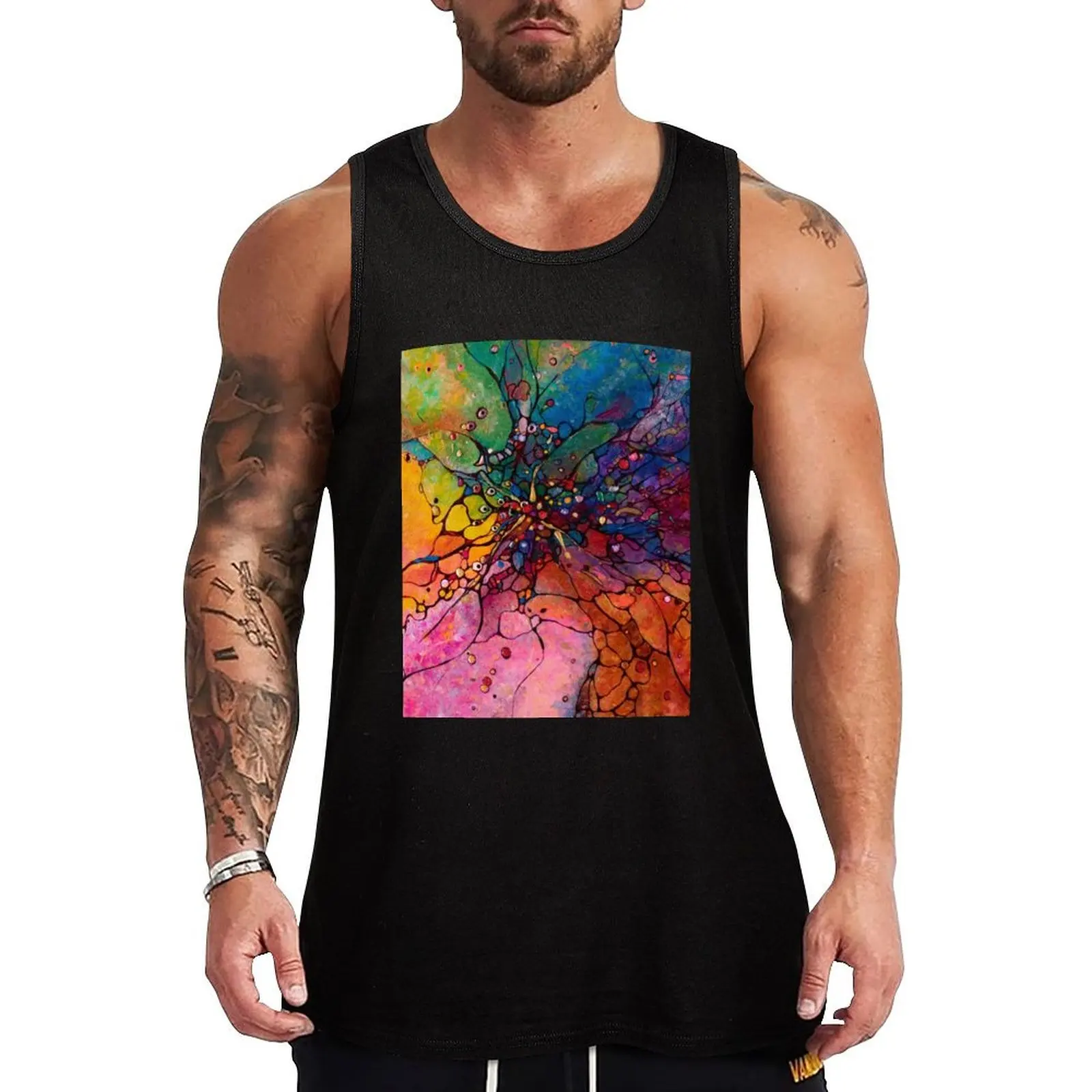 

Jeweled Ascent Tank Top Vest male Man sleeveless shirt