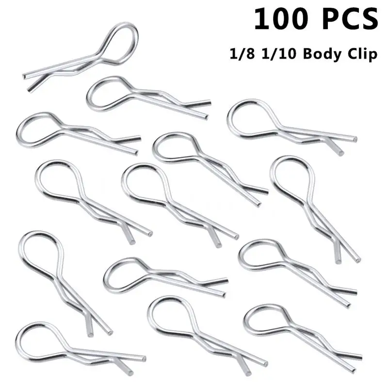 100PCS RC 1/10 Body Shell Clip Pins For HSP Redcat HPI Model Remote Control Car Spare Parts For 1/8/10/16 Scale RC Model Car Toy