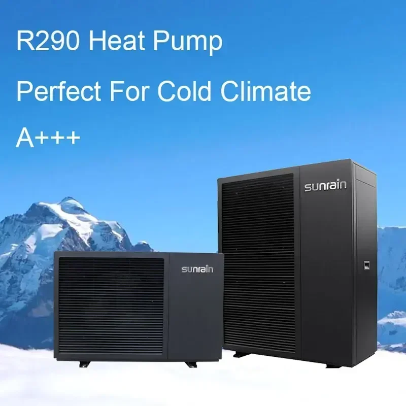 Produkcja Erp A+++ R290 6KW 12KW 18KW EVI DC Inverter Monoblock Air Source Heating and Cooling Air to Water Heat Pump