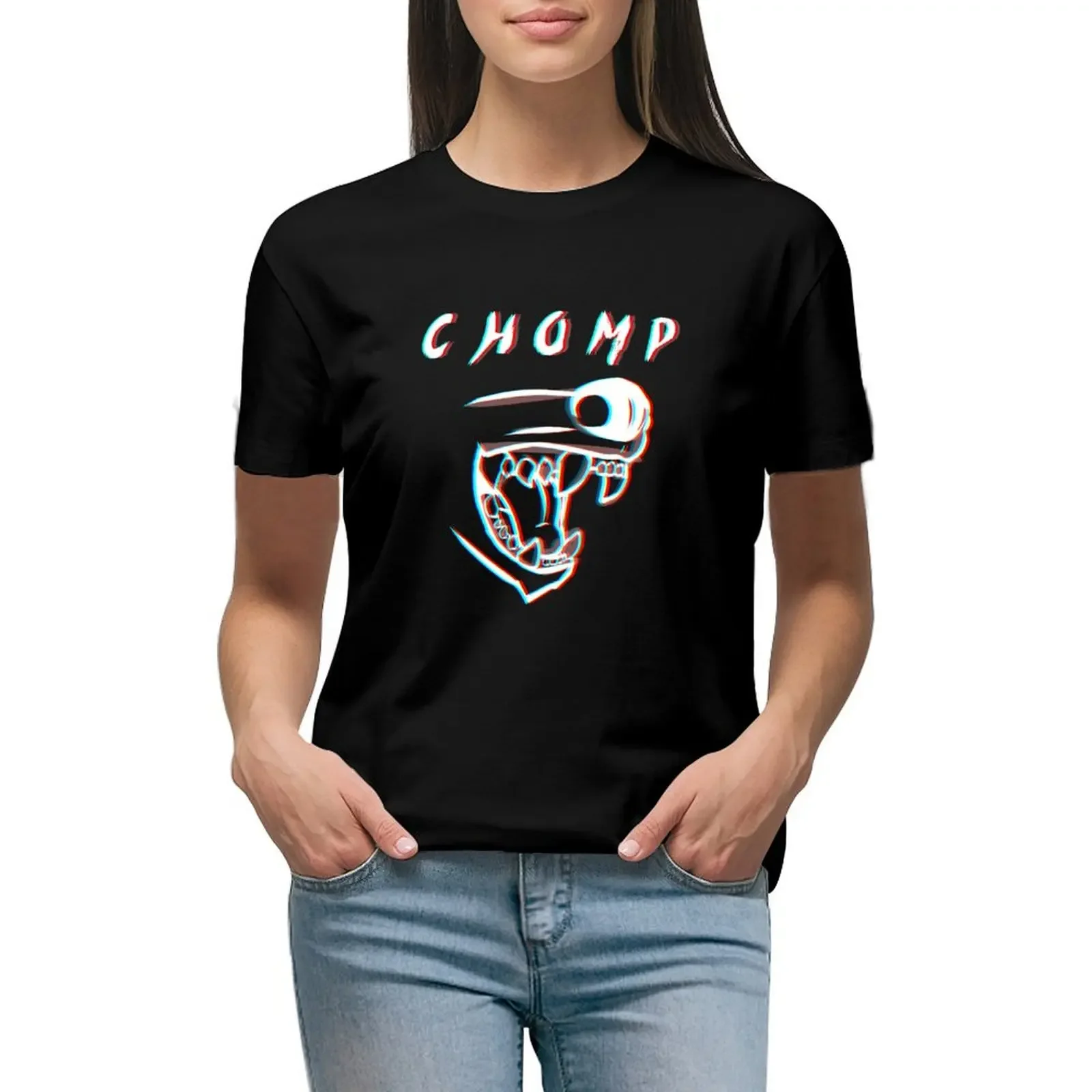 

CHOMP T-Shirt graphics Blouse sweat oversized luxury designer clothing Women