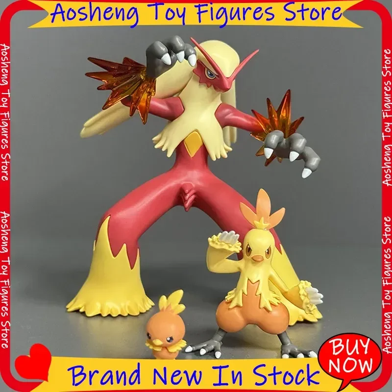 Figuras de Acción de Pokémon, Muñecos Decorativos del Grupo de Evolución Torchic Combusken, Pollo Flameante, Regalos