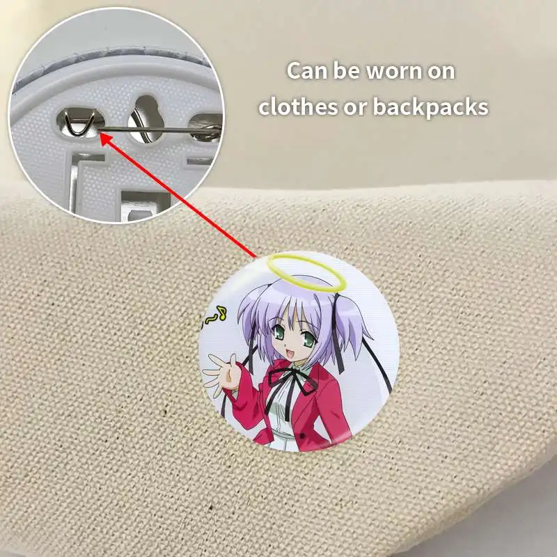 Bokusatsu Tenshi Dokuro-chan Mitsukai Dokuro Game أنيمي شخصية شارة بروش مرساة الأجهزة الطرفية دبوس تلميذ قبعة حقيبة مدرسية