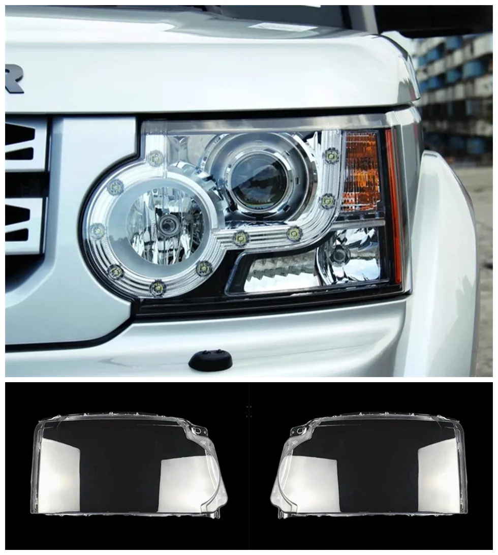 

Car headlight transparent lamp housing mask for Land Rover Discovery 4 2010-2013 transparent plexiglass lamp housing mask