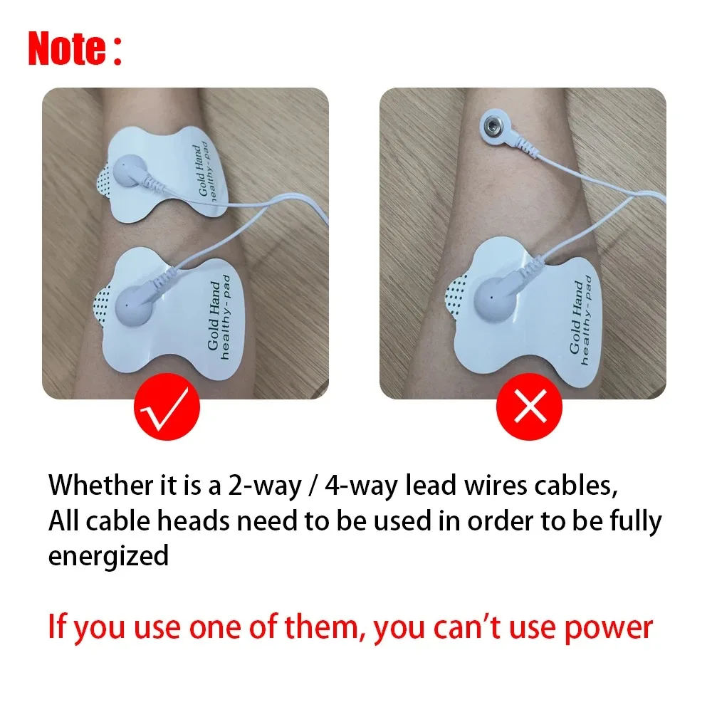 EMS Tens Electro Muscle Stimulator 8 Modes Digital Pulse Acupuncture Massager Low Frequency  Massage Instrument Machine Healthy