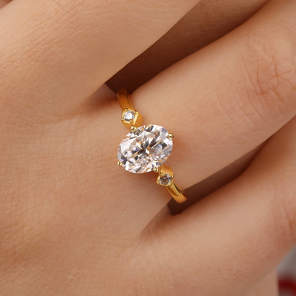 Cincin Pertunangan Moissanite  - Moissanite Engagement Ring 2 Carat D Vvs1 ulasan dan harga