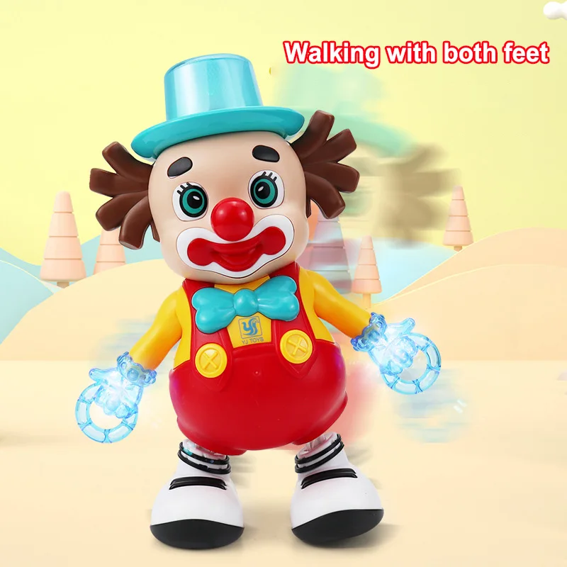 ใหม่ไฟฟ้าเต้นรําClownตุ๊กตาไฟและเพลงเต้นรําตุ๊กตาเด็กการศึกษาไฟฟ้าของเล่นของขวัญวันเกิด