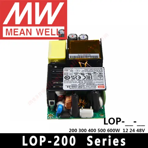 Mean Well LOP-200/300/400/500/600-24/12/15/18/27/30/36/48/54V meanwell ITE fuente de alimentación tipo PCB Industrial para el hogar médico