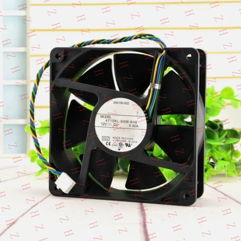 P+ 10pcs FOR NMB 4715KL-04W-B46 Cooling fan 12V DC 0.90A 120*120*38mm 4pin PWM