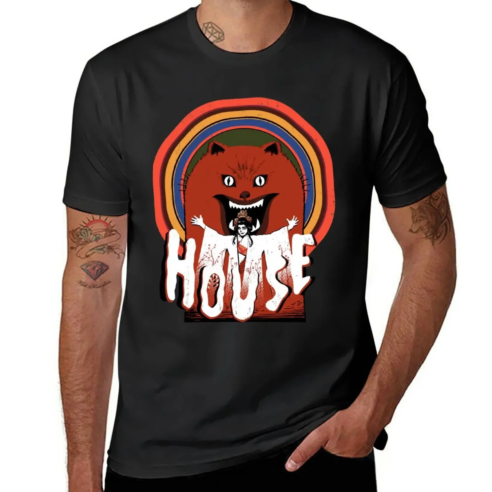 

Hausu T-Shirt blacks tops heavyweight t shirts for men