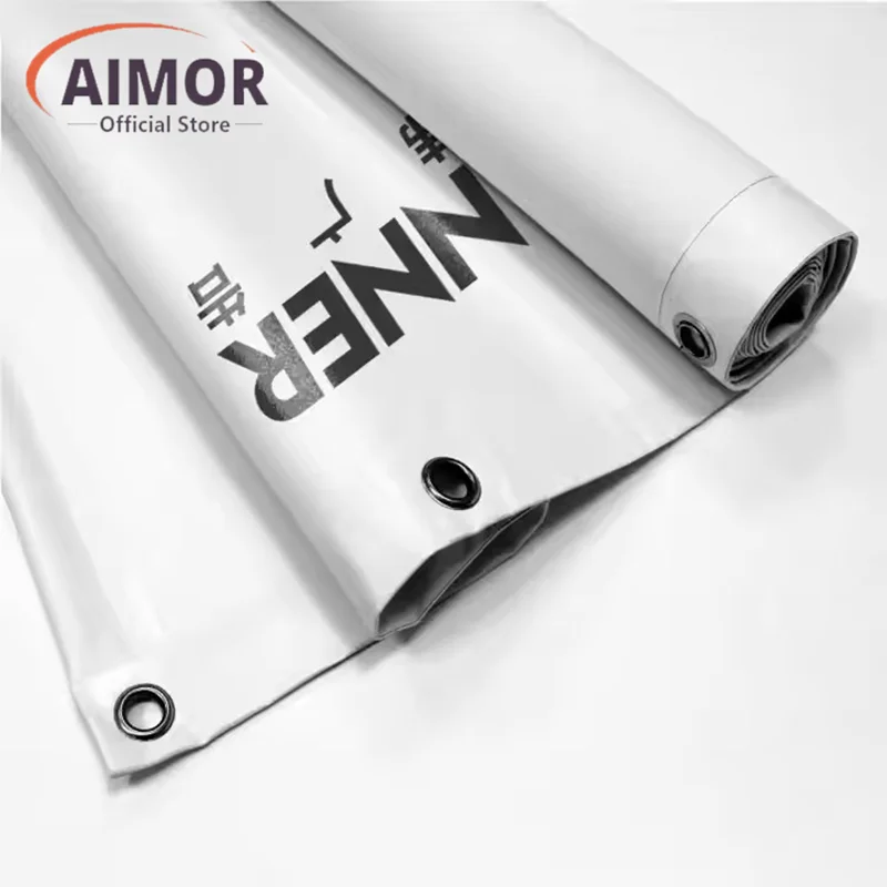 

AIMOR Wholesale High Quality 510g/㎡ Advertising Customization Banner Outdoor Spray Cloth DIY Print LOGO Pvc Vinyl Material