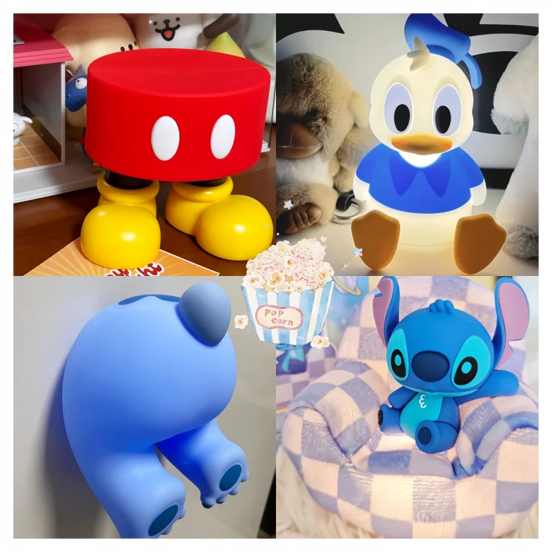 

Genuine Disney Donald Duck/Stitch/Mickey Pat-Activated Night Light - Cute Bedroom Sleep Bedside Lamp, Perfect Gift For Friends