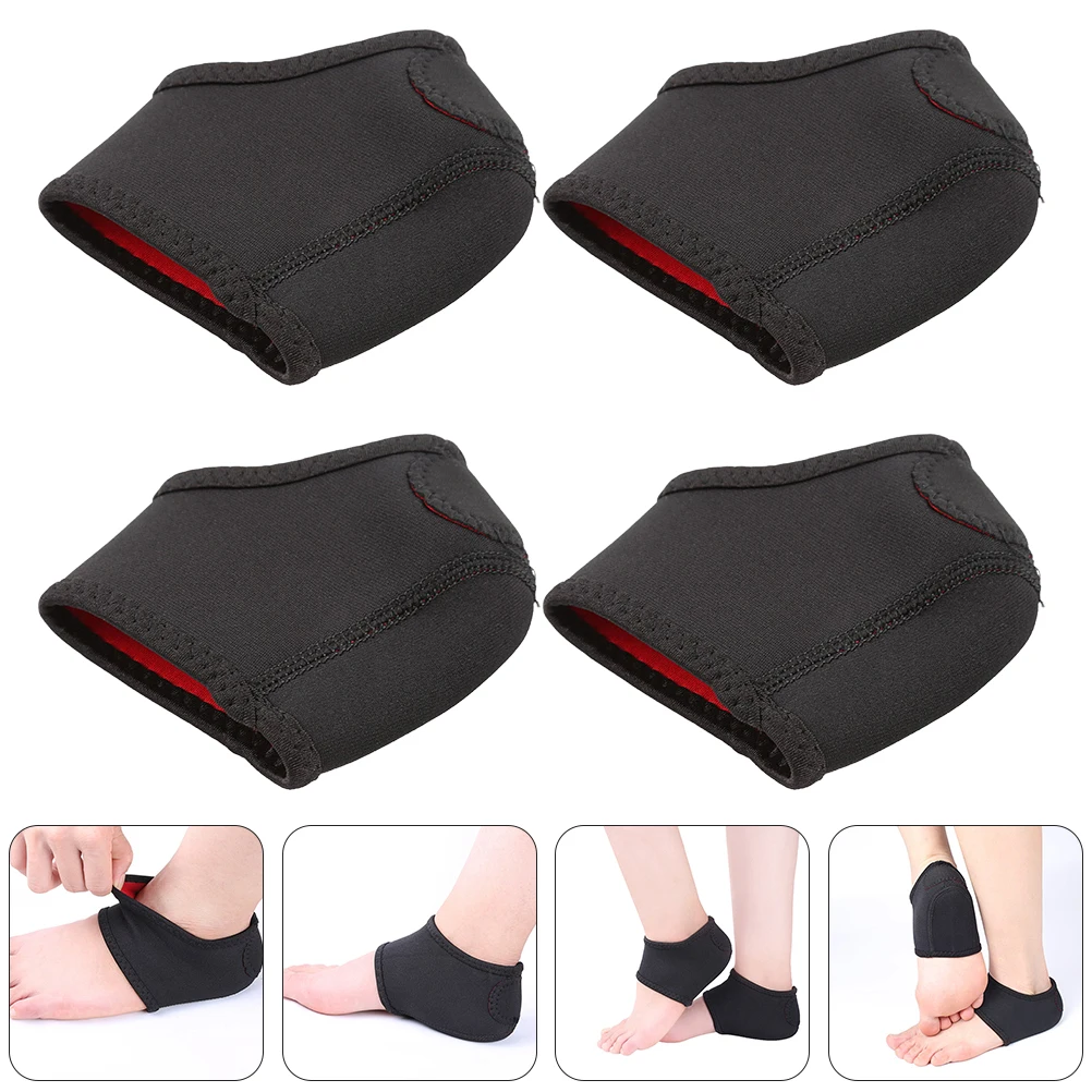 

2pcs Heel Protector For Adults Durable Non-Slip Heel Cover Ankle Cushion Cloth Pad Shock Absorbing Foot Care Tool