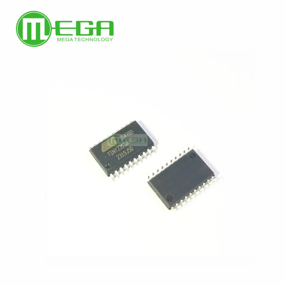 10PCS New ATTINY2313A-SU SOP-20 ATTINY2313 2313A-SU 8-bit Microcontroller 2/4K Bytes In-System Programmable Flash